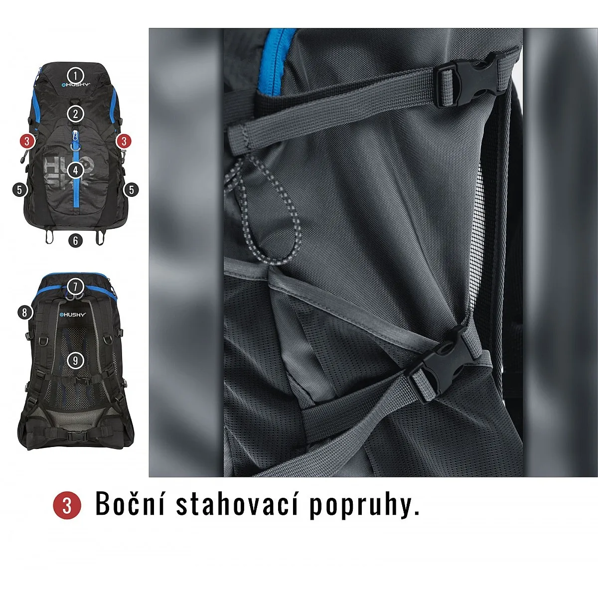 backpack Husky Salmon 30 - Black