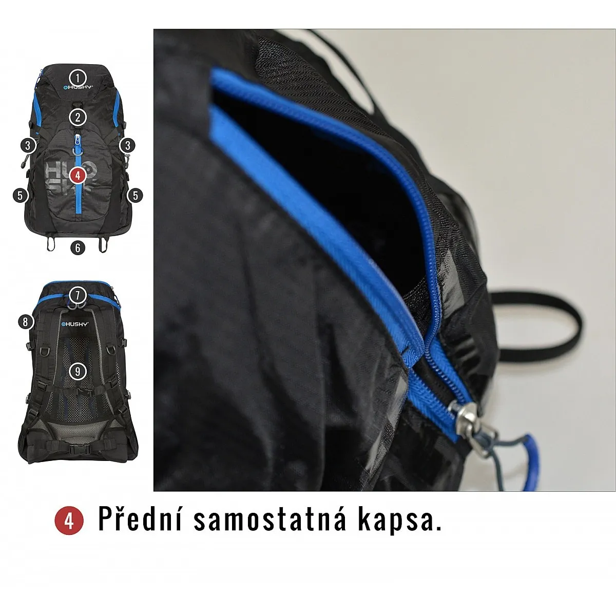 backpack Husky Salmon 30 - Black