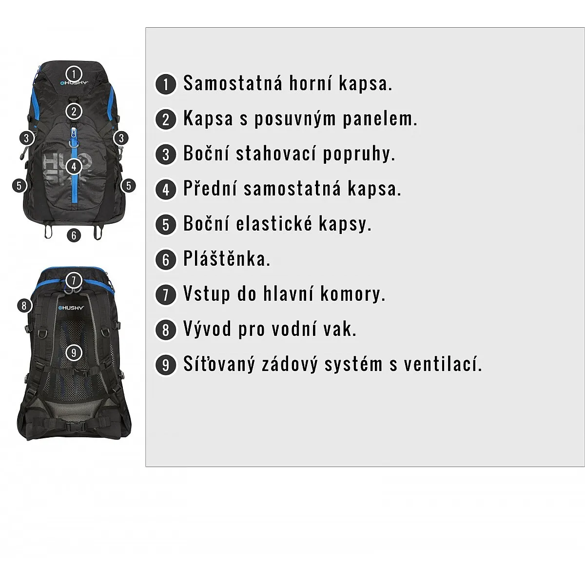 backpack Husky Salmon 30 - Black