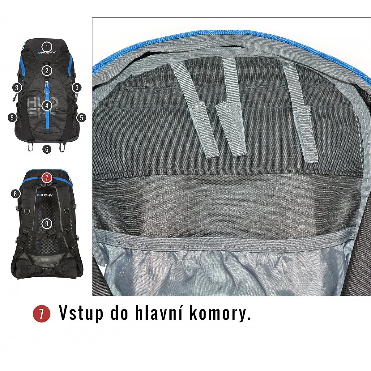 backpack Husky Salmon 30 - Black