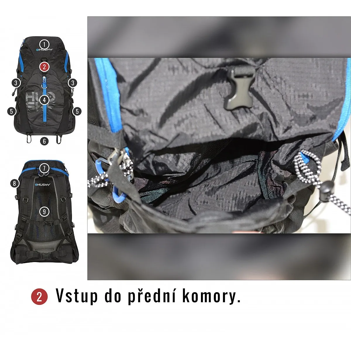 backpack Husky Salmon 30 - Black