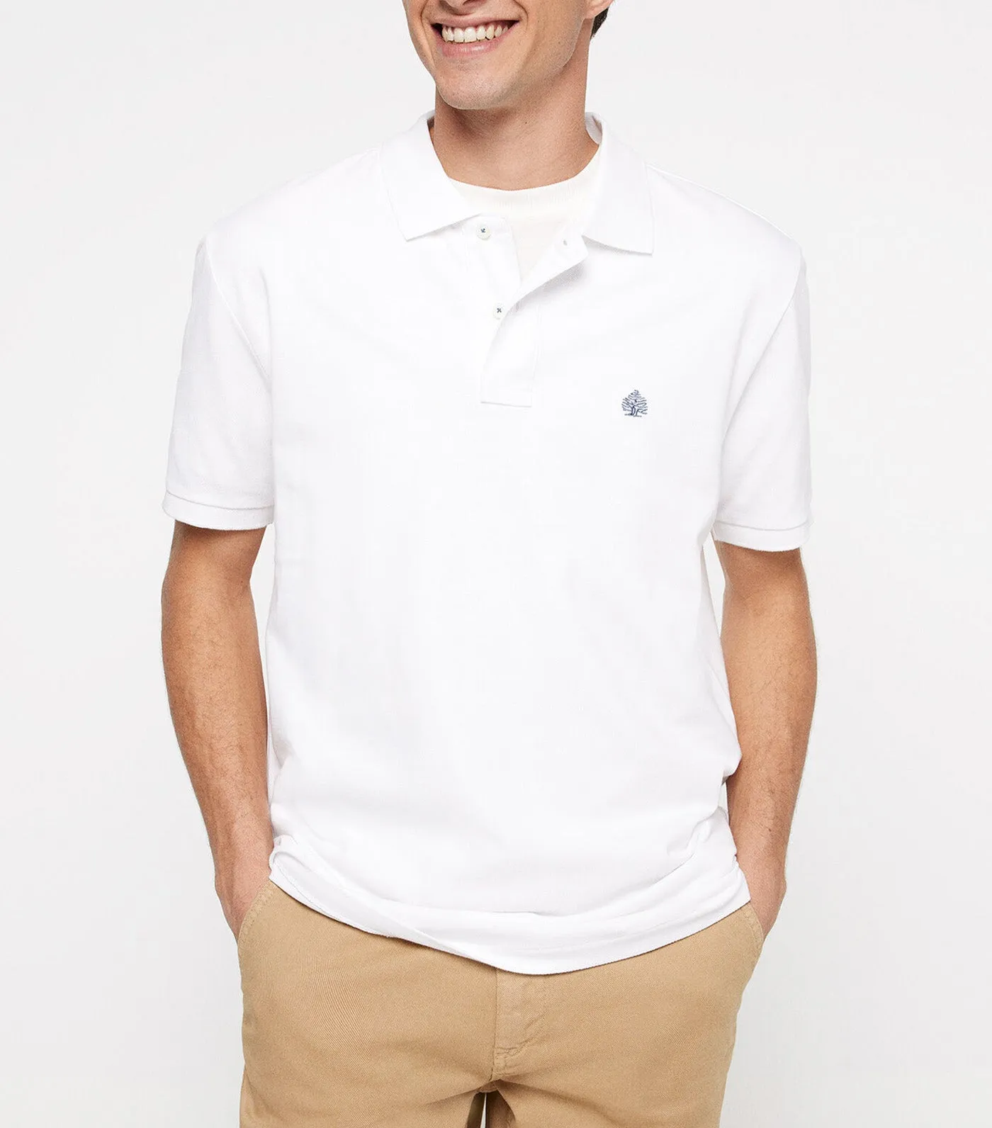 Basic Pique Polo White