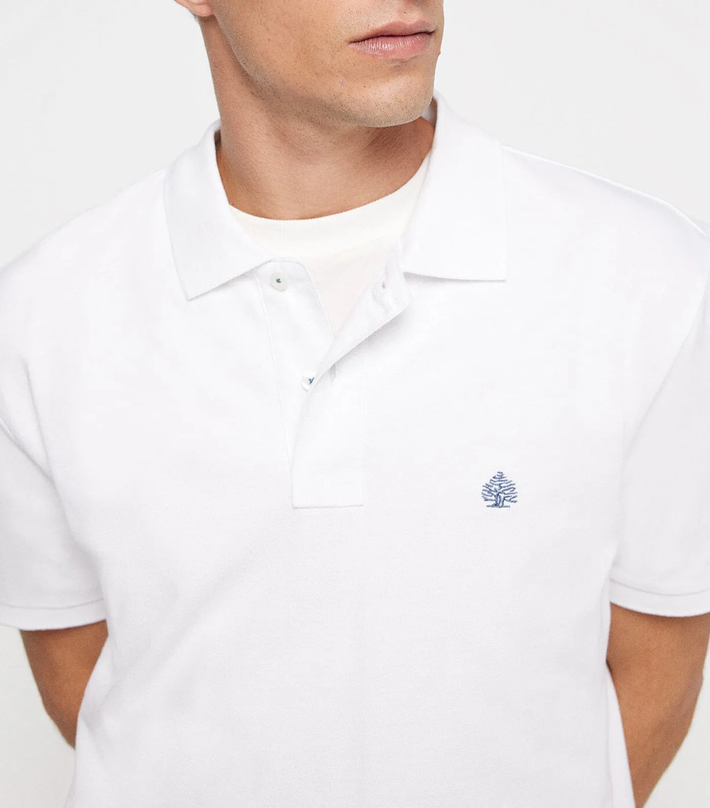 Basic Pique Polo White