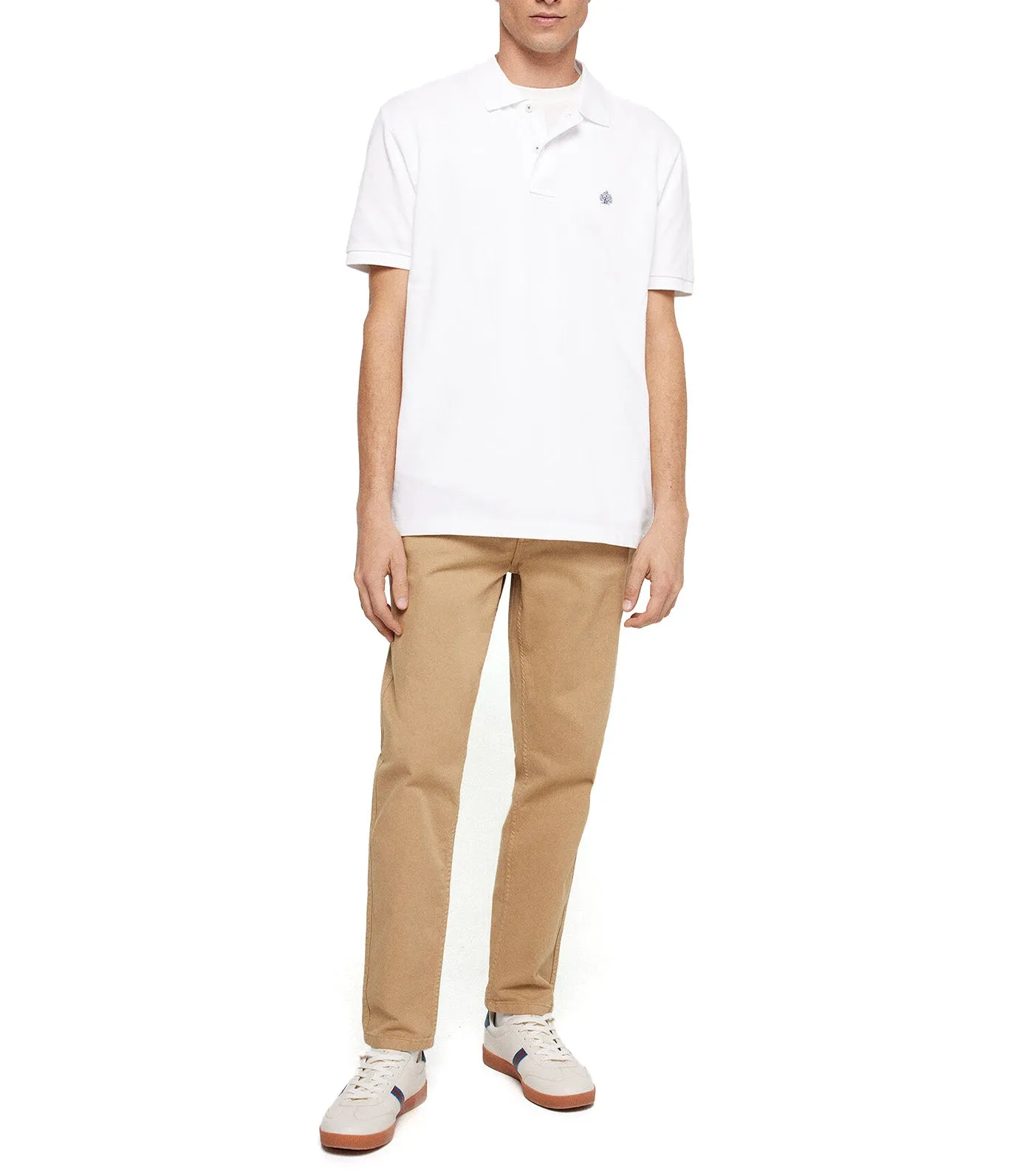 Basic Pique Polo White