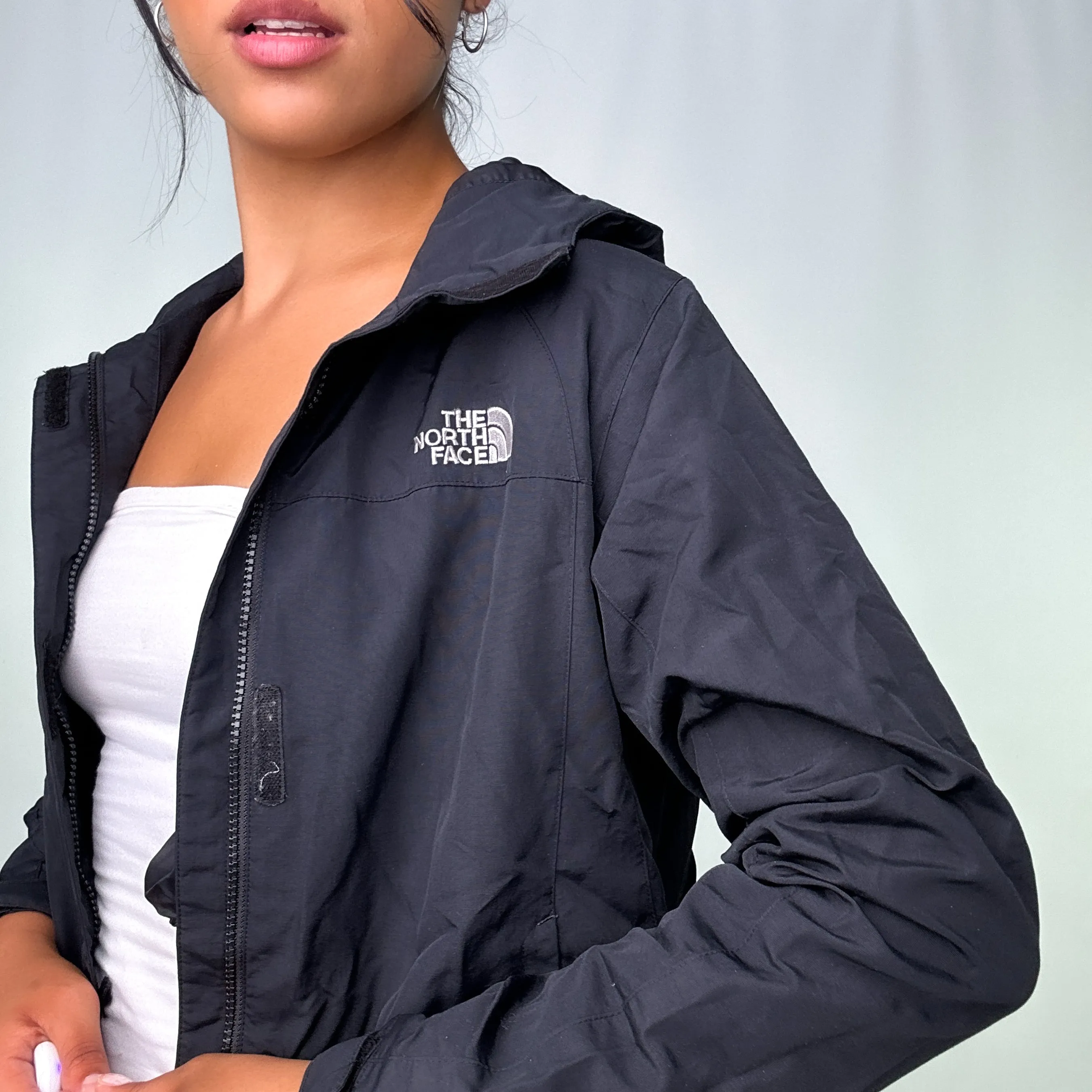 Black 90s The North Face Light Rain Jacket (S)