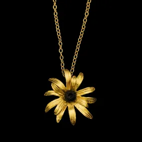 Black-Eyed Susan 16 Inch Adjustable Pendant Necklace by Michael Michaud