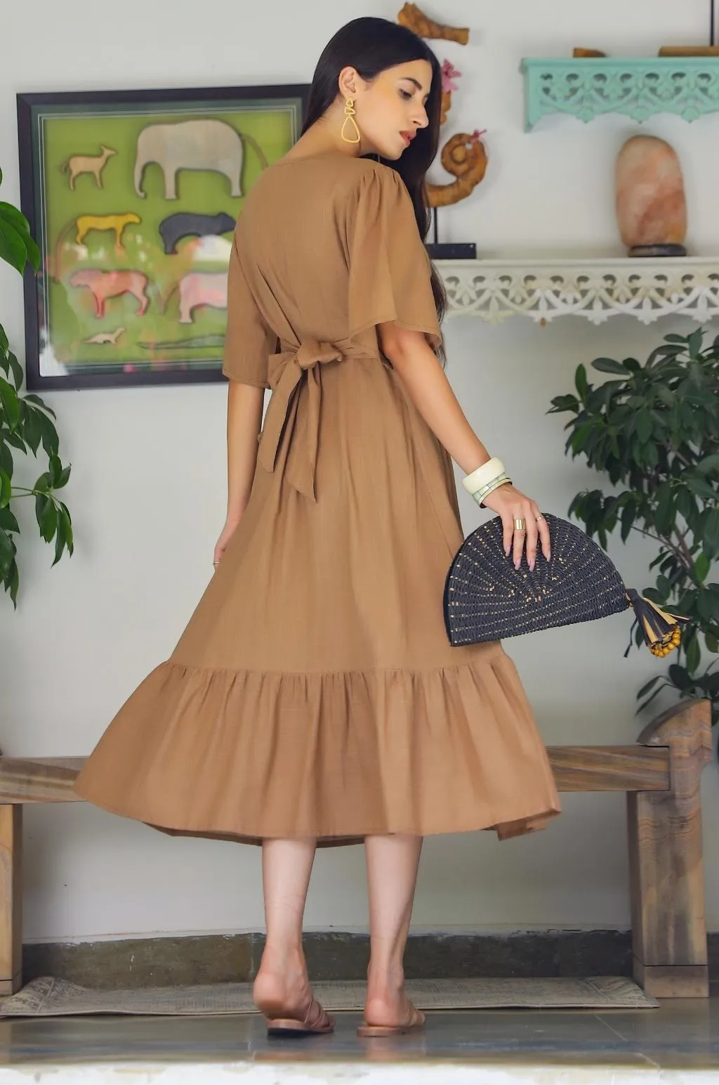 Bliss Brown Maxi Dress