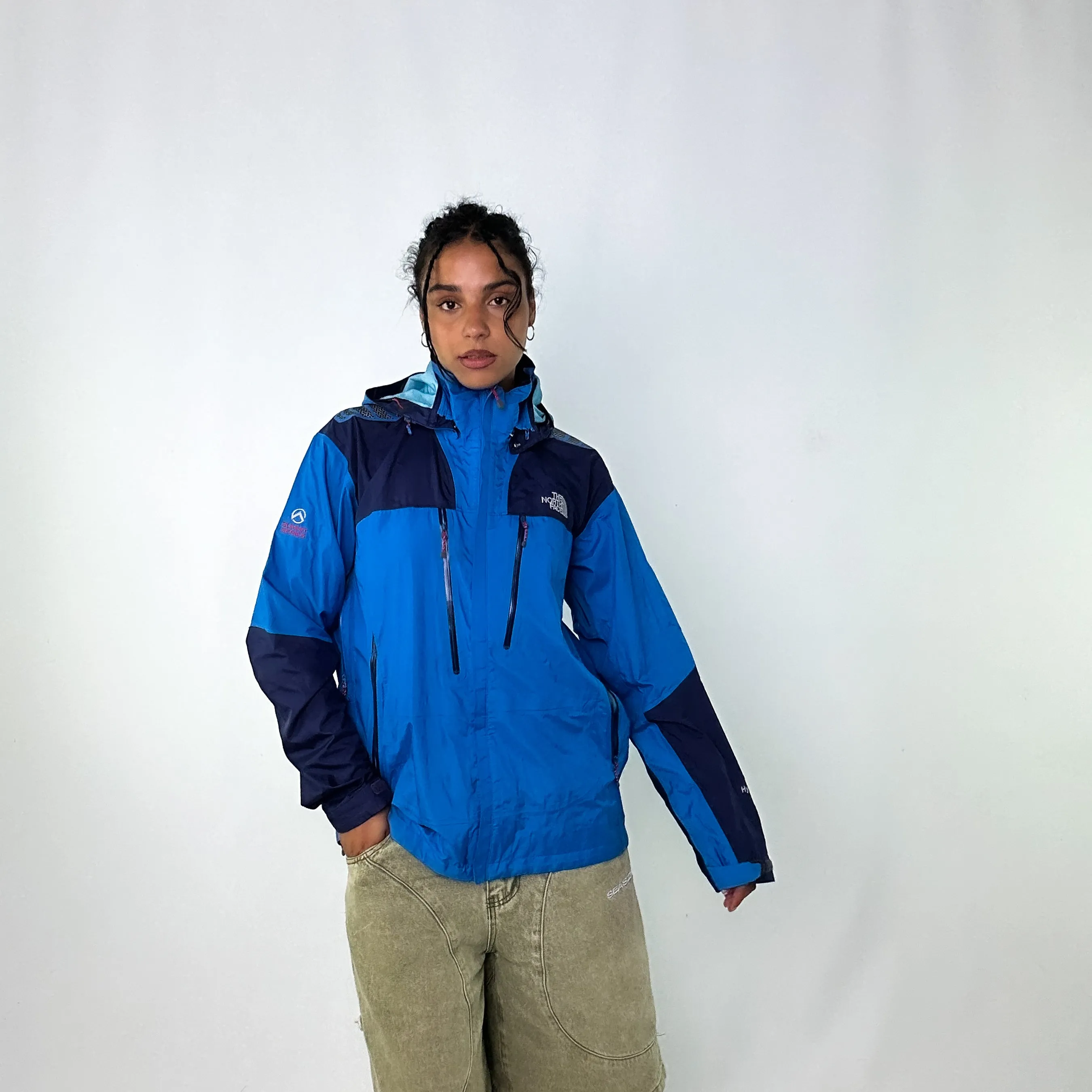 Blue 90s The North Face Light Rain Jacket (XL)