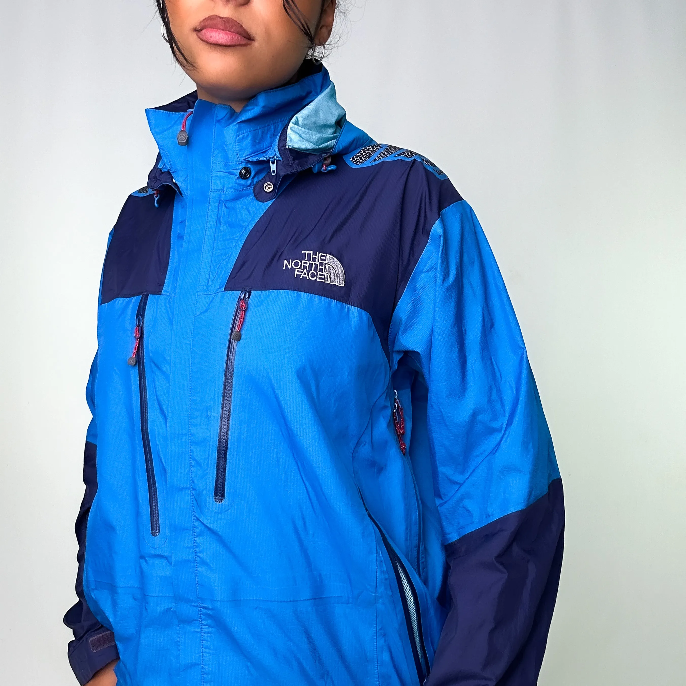 Blue 90s The North Face Light Rain Jacket (XL)