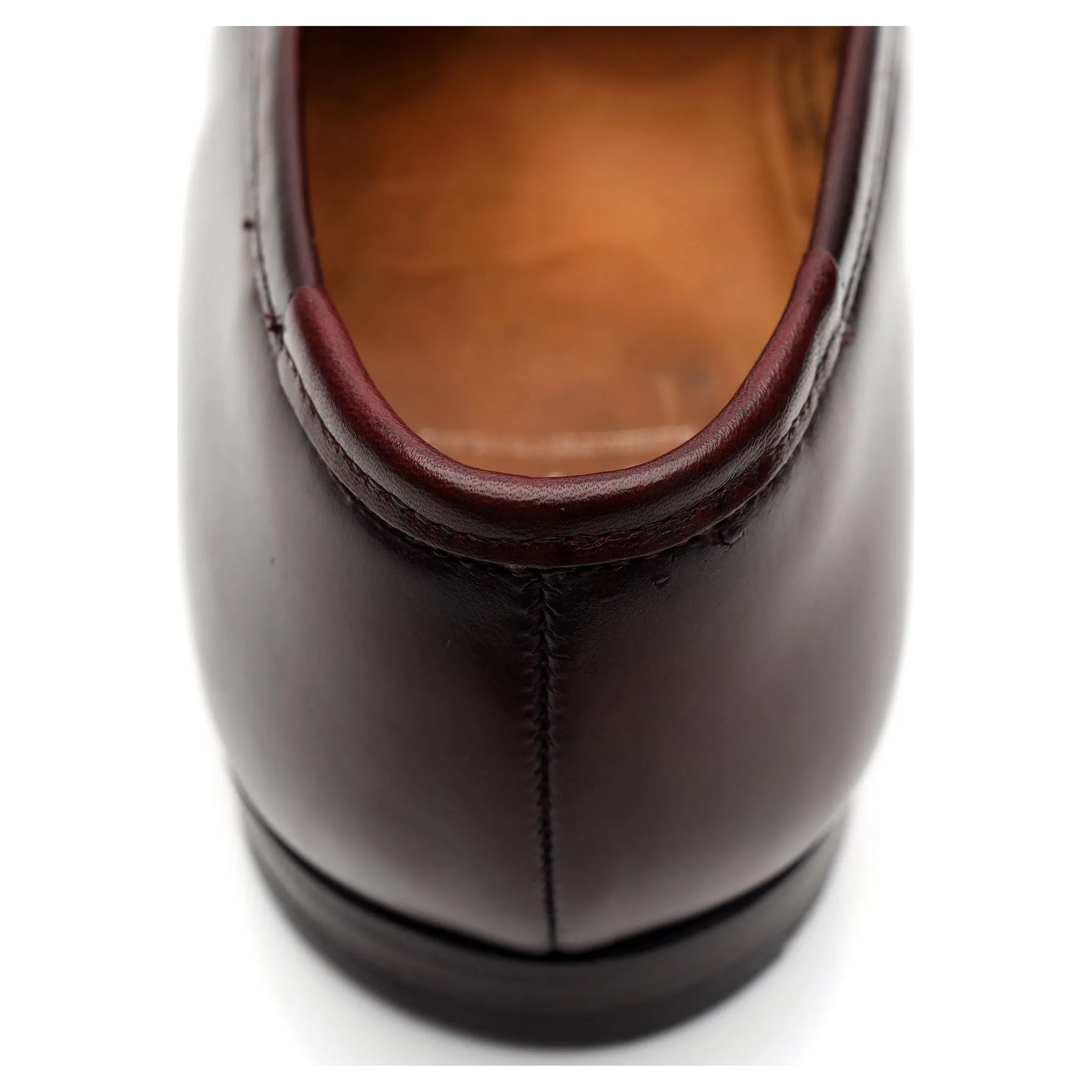 'Boston' Burgundy Leather Loafers UK 10 E