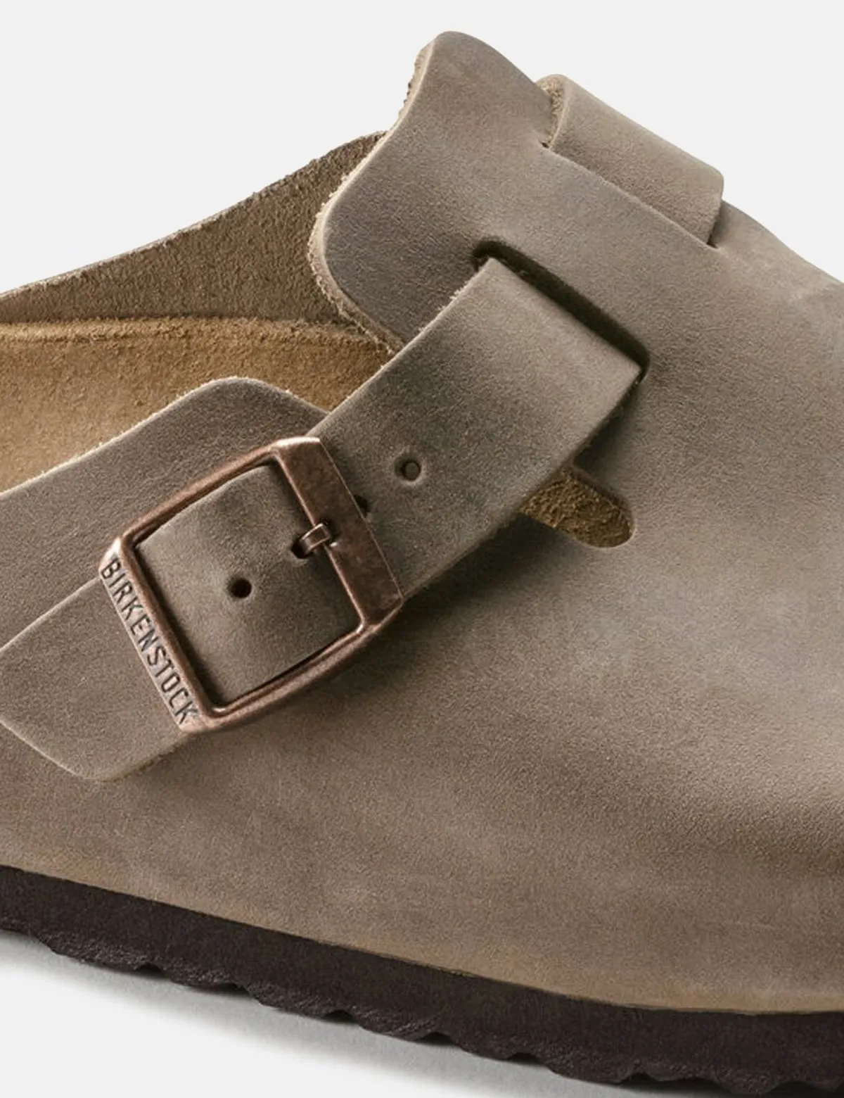 Boston Oiled Leather Narrow Sandals - Tobacco Brown