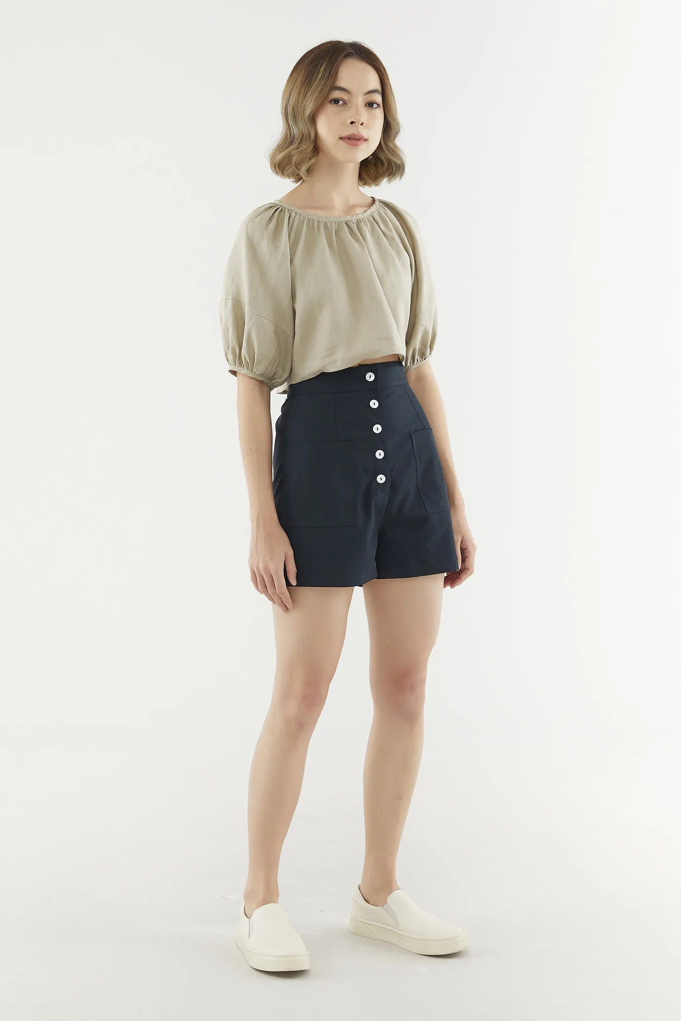 Brisha Button Shorts 