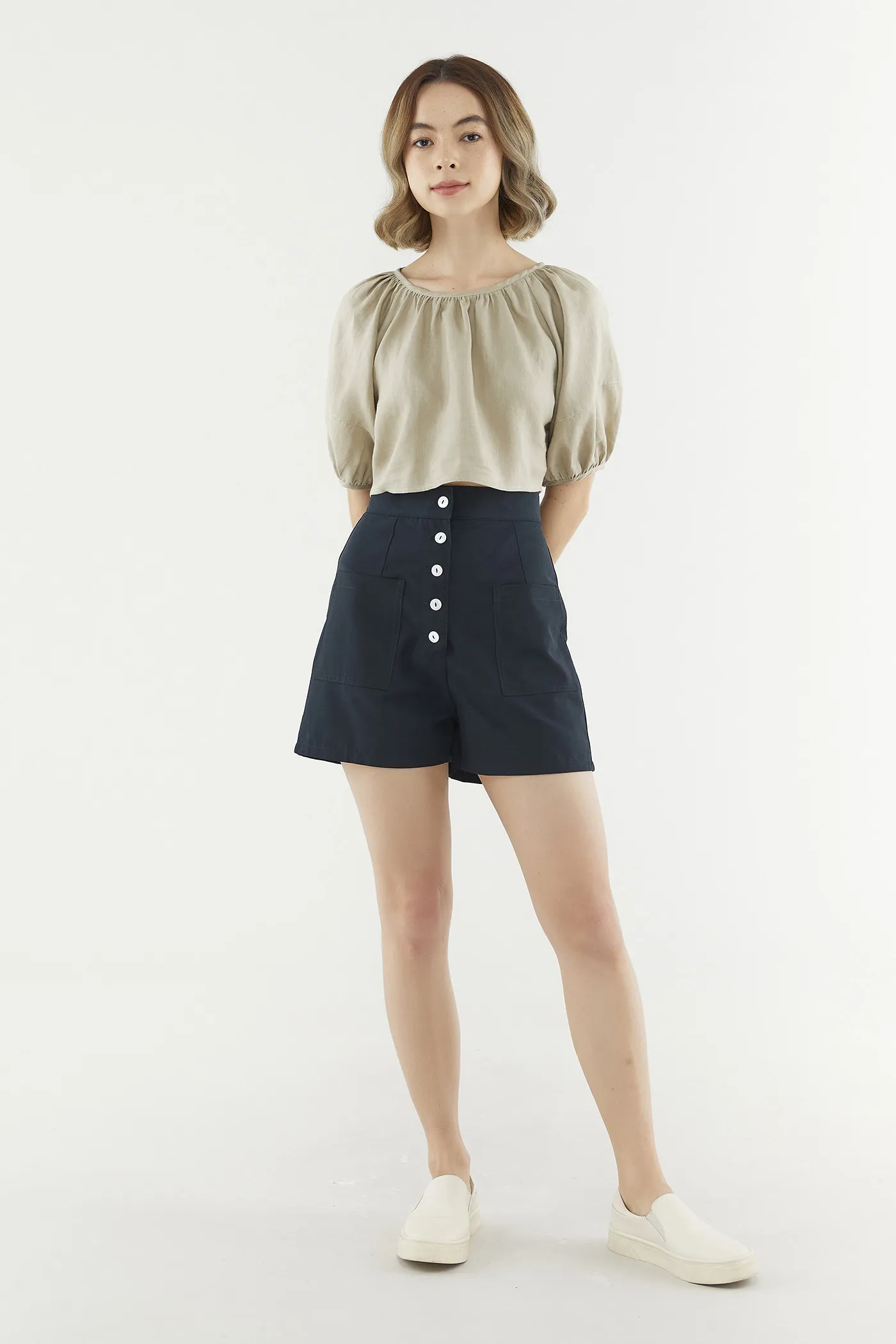 Brisha Button Shorts 