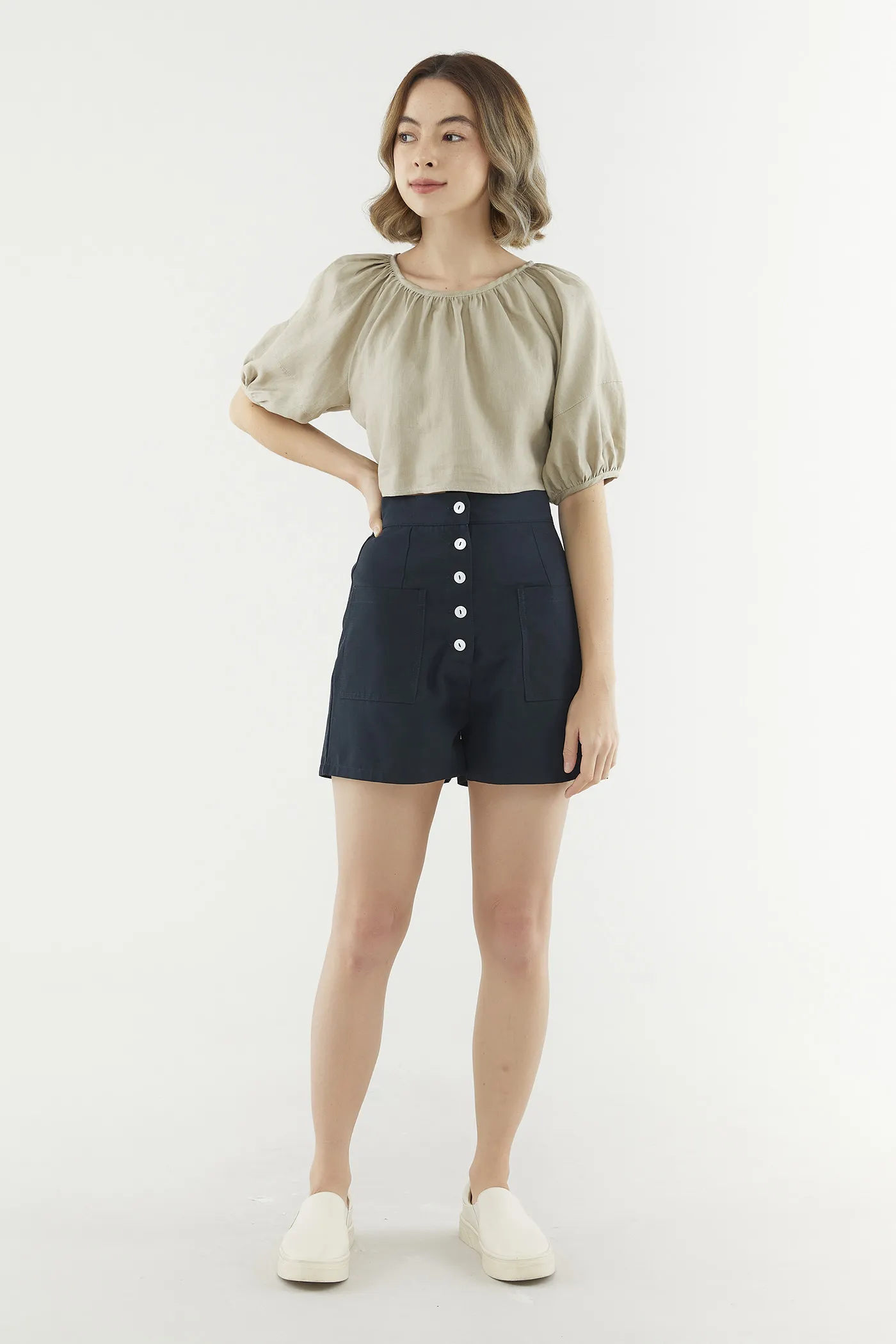 Brisha Button Shorts 