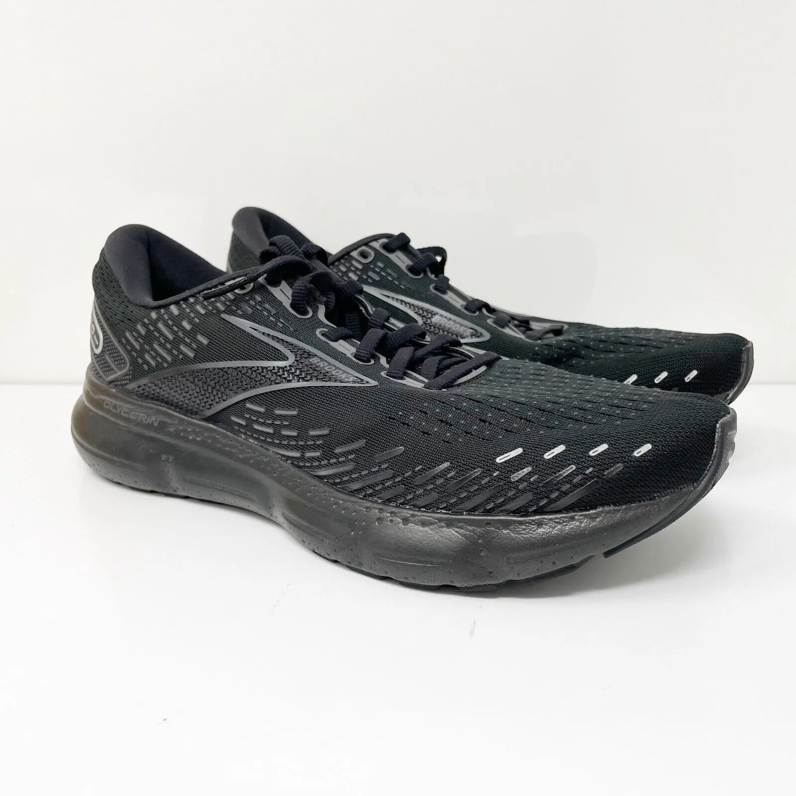 Brooks Mens Glycerin 20 1103821D020 Black Running Shoes Sneakers Size 9 D