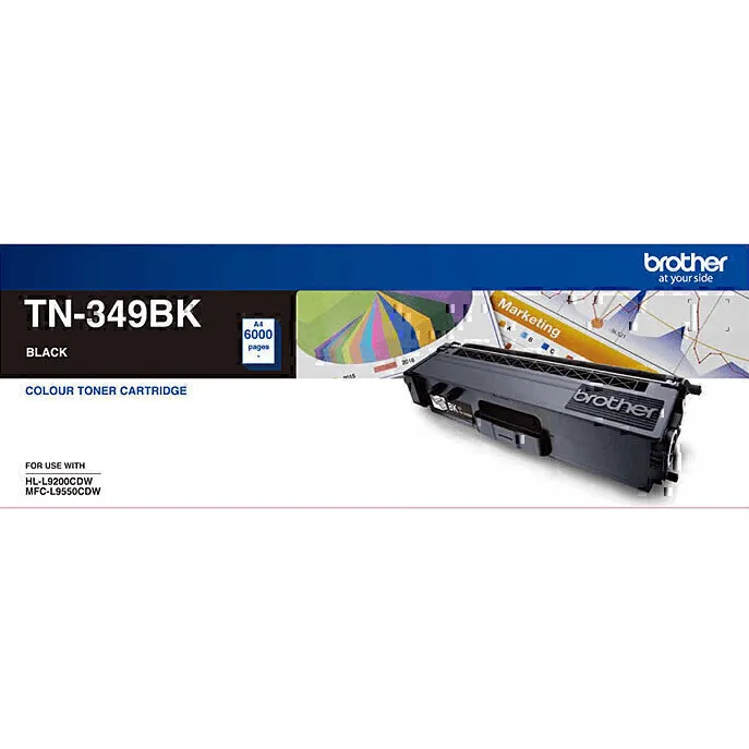 Brother TN-349 Toner Ink Cartridge Set Black/Cyan/Yellow/Magenta TN349 Genuine Original