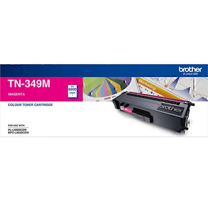 Brother TN-349 Toner Ink Cartridge Set Black/Cyan/Yellow/Magenta TN349 Genuine Original