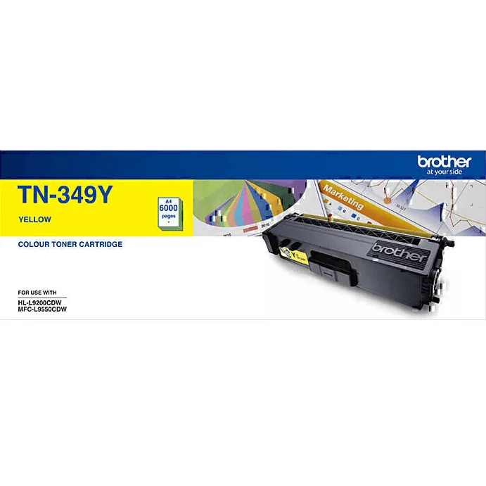 Brother TN-349 Toner Ink Cartridge Set Black/Cyan/Yellow/Magenta TN349 Genuine Original