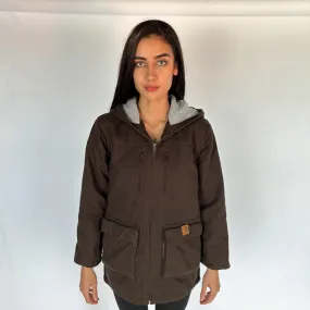 Brown y2ks Carhartt Active Hoodie Jacket (L)