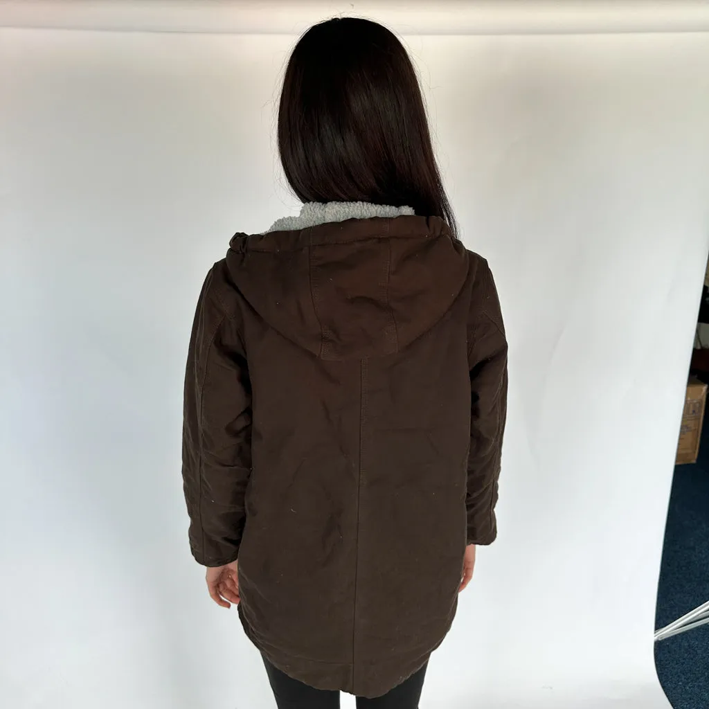 Brown y2ks Carhartt Active Hoodie Jacket (L)