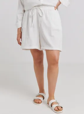 Buy SIMPLY BE Cheesecloth Shorts 30 | Shorts | Tu