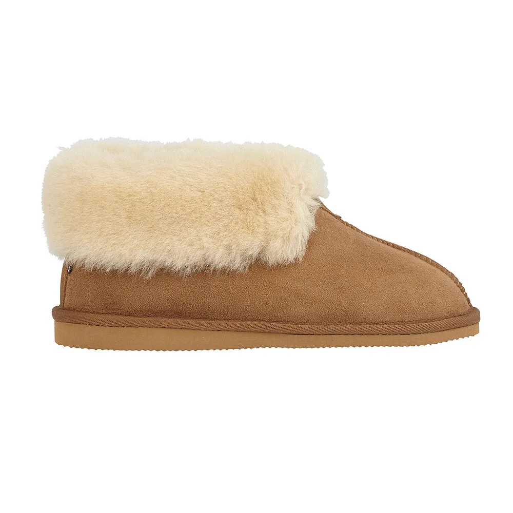 CAMILLA Womens Sheepskin Bootie Slippers