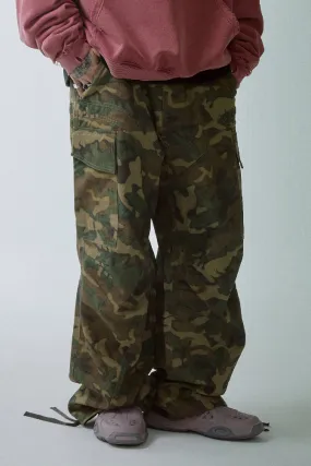 Camo Cargo Paratrooper Pants