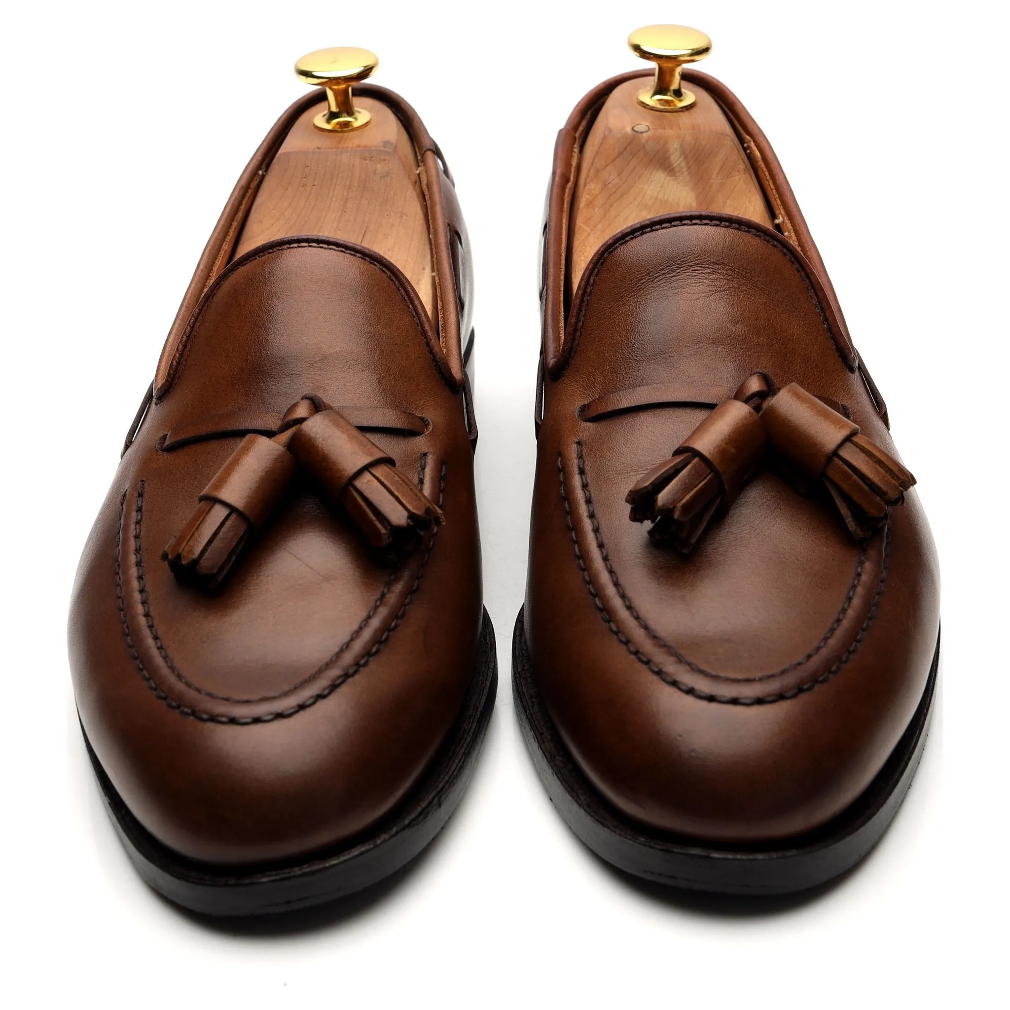 'Cavendish 2' Brown Tassel Loafers UK 5 E