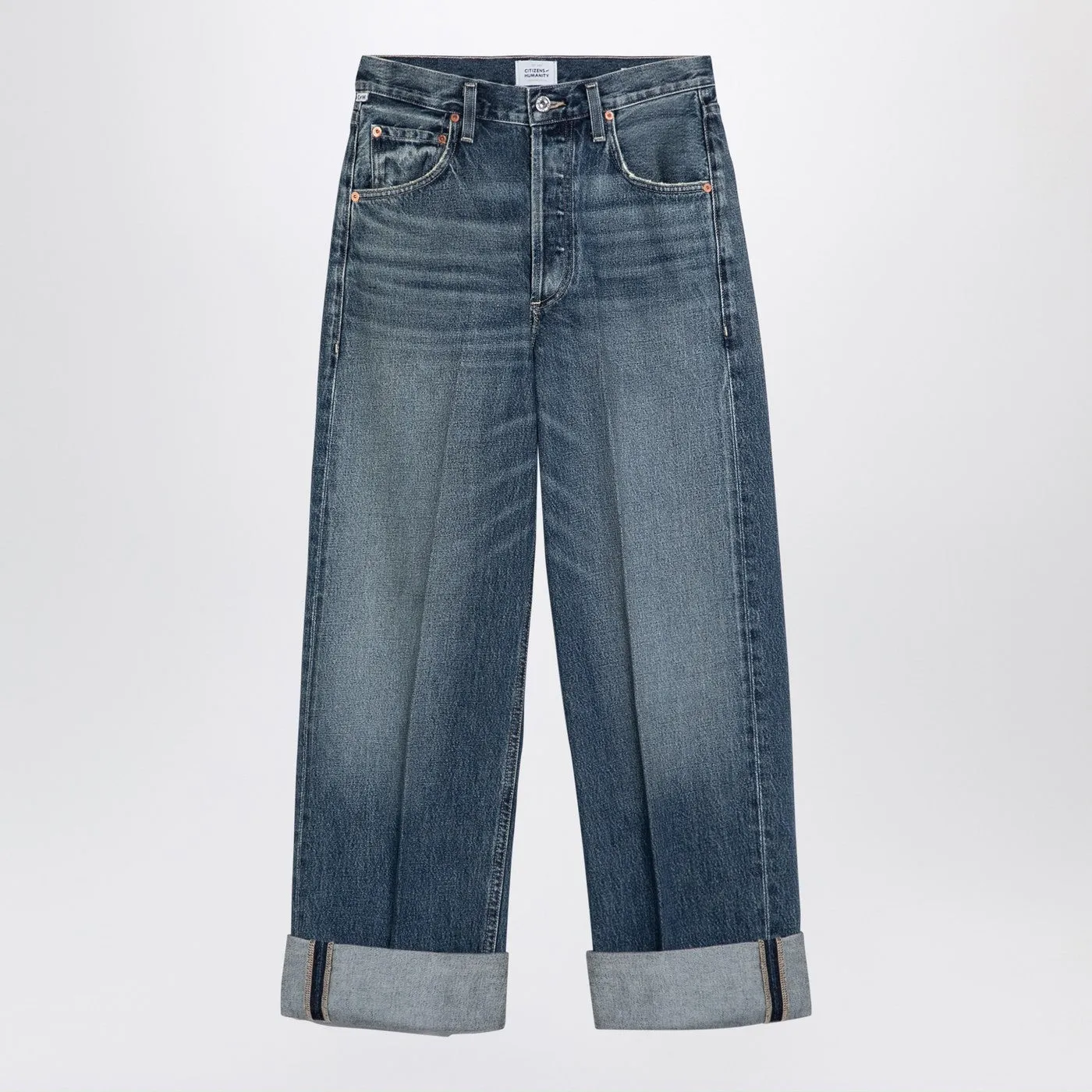 Citizens Of Humanity    Citizens Of Humanity Ayla Baggy Blue Washed Organic Denim Jeans