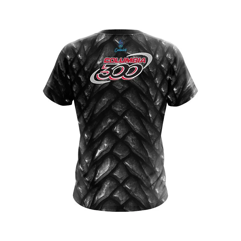 Columbia 300 Black Dragon Scales CoolWick Bowling Jersey