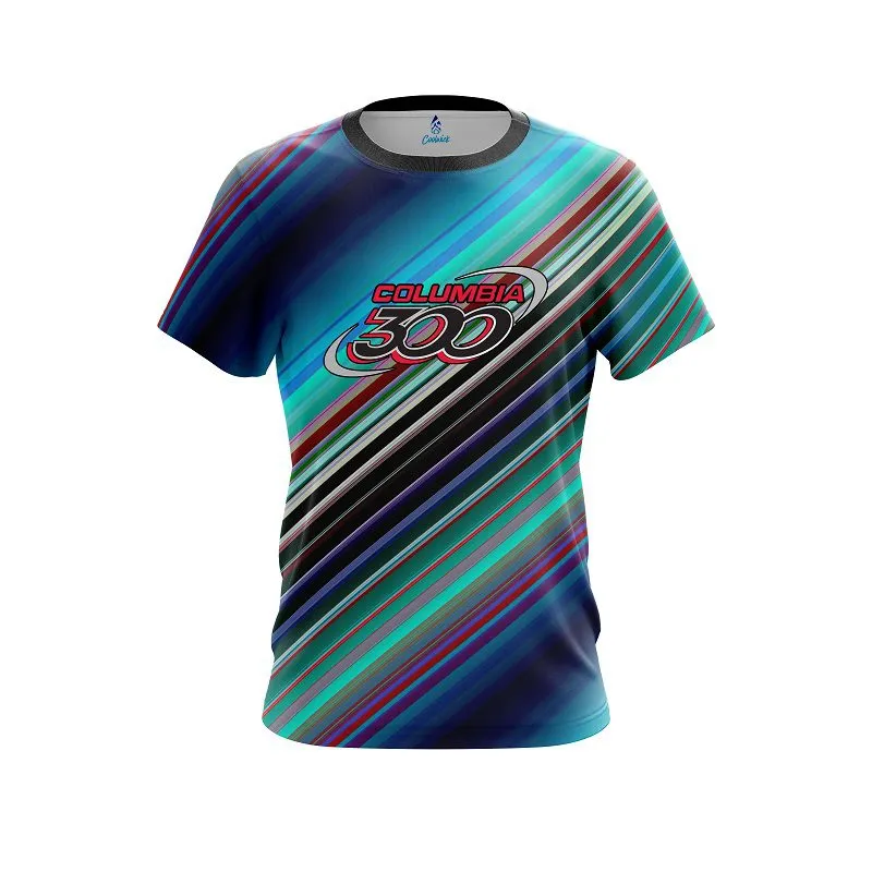 Columbia 300 Candy Stripe CoolWick Bowling Jersey