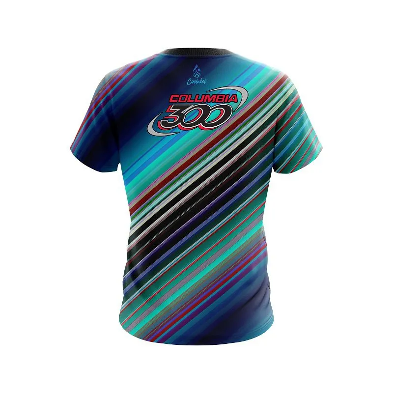 Columbia 300 Candy Stripe CoolWick Bowling Jersey