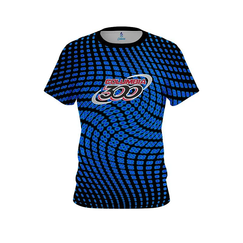 Columbia 300 Dyanamic Flux Blue CoolWick Bowling Jersey