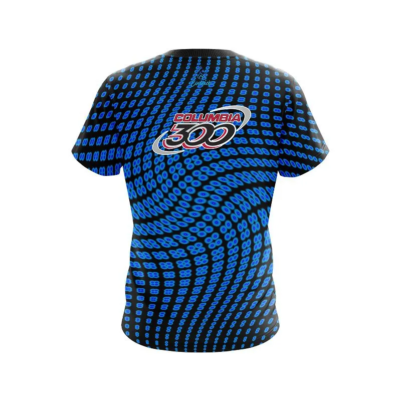 Columbia 300 Dyanamic Flux Blue CoolWick Bowling Jersey