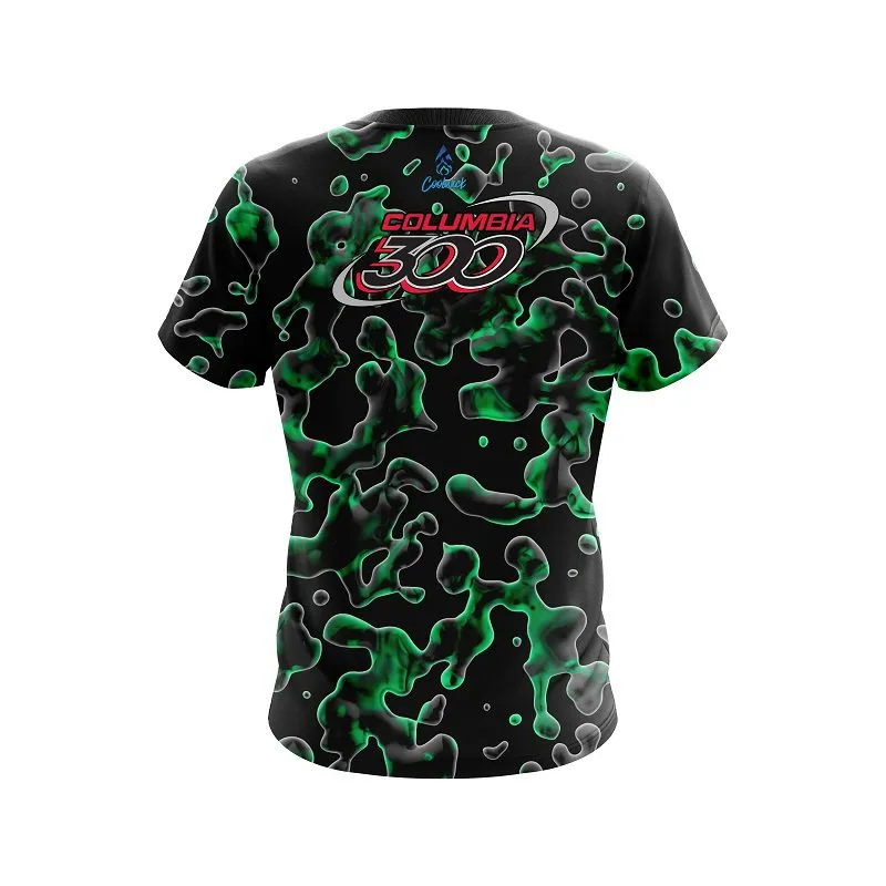 Columbia 300 Green Flowing Fluid CoolWick Bowling Jersey