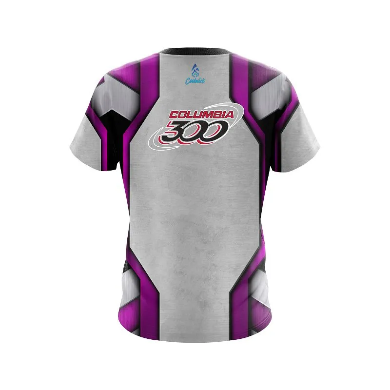 Columbia 300 Iron Purple CoolWick Bowling Jersey