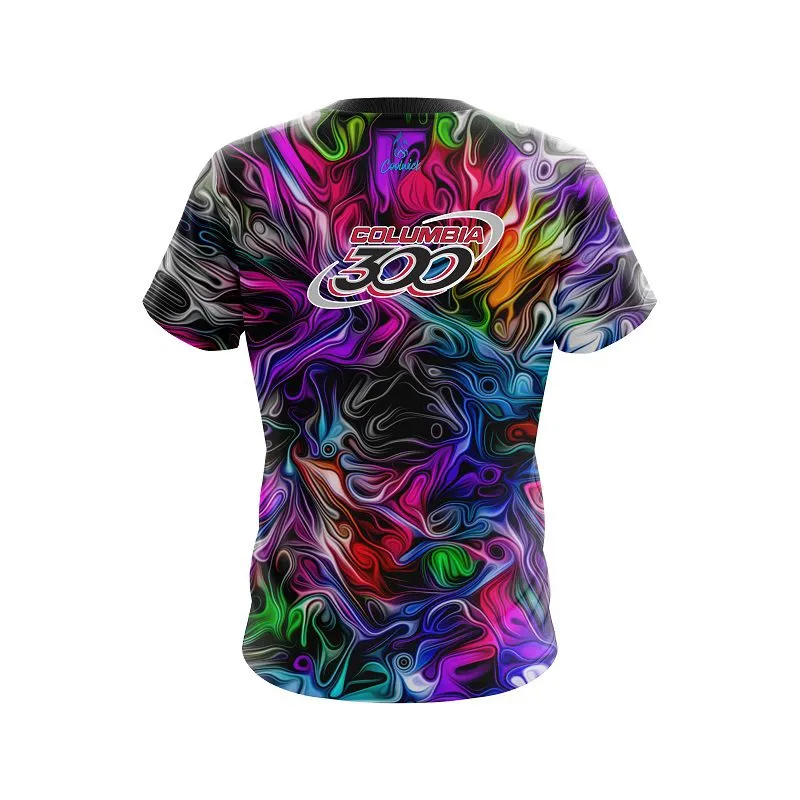 Columbia 300 Liquid Hypno Swirl CoolWick Bowling Jersey