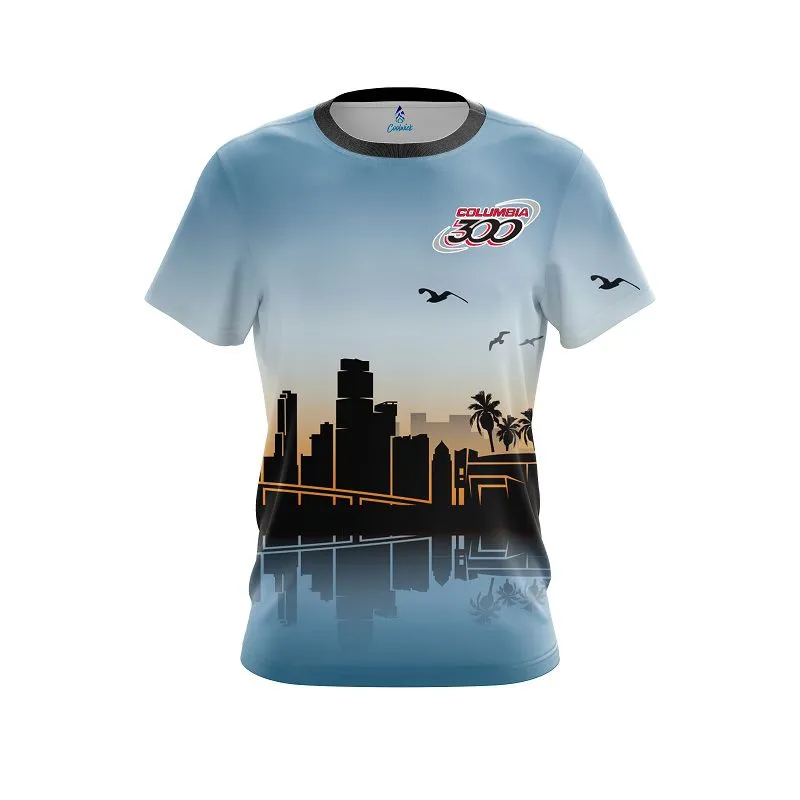 Columbia 300 Miami Skyline CoolWick Bowling Jersey