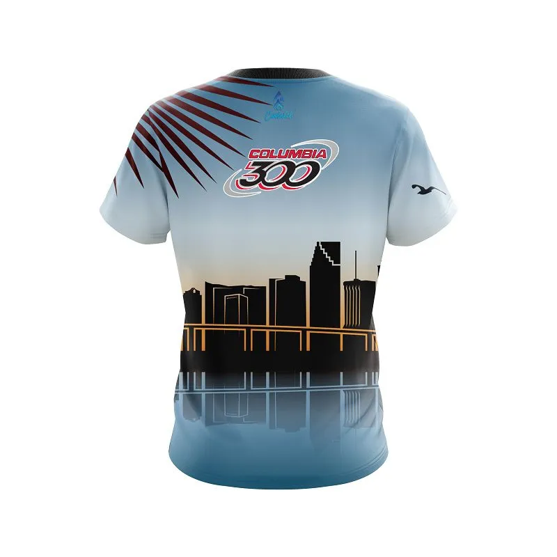 Columbia 300 Miami Skyline CoolWick Bowling Jersey