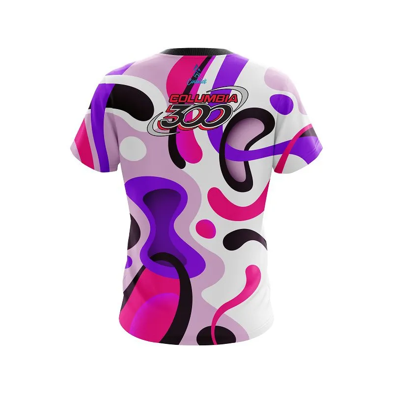 Columbia 300 Modern Art Purple CoolWick Bowling Jersey