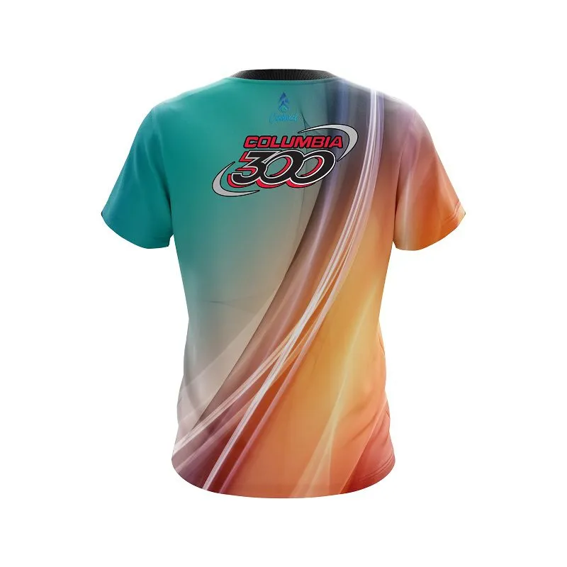 Columbia 300 Multi Color Swirl CoolWick Bowling Jersey