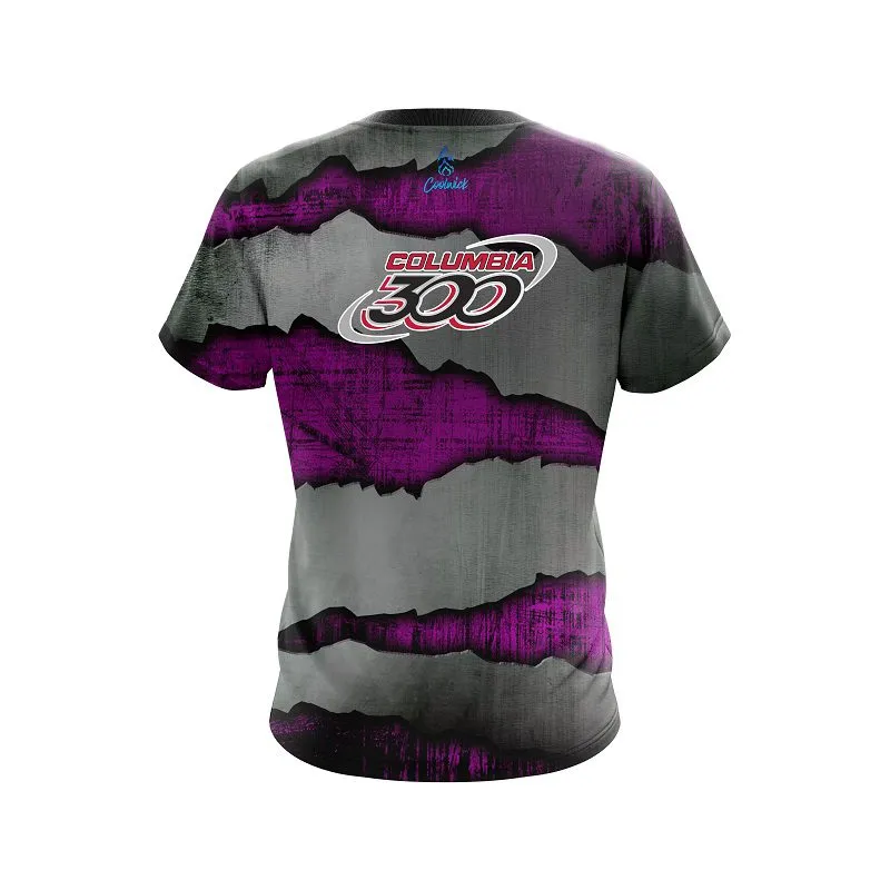 Columbia 300 Purple Rigid Steel CoolWick Bowling Jersey