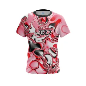 Columbia 300 Red And White Liquid Canvas CoolWick Bowling Jersey