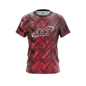 Columbia 300 Red Diamond Plate CoolWick Bowling Jersey