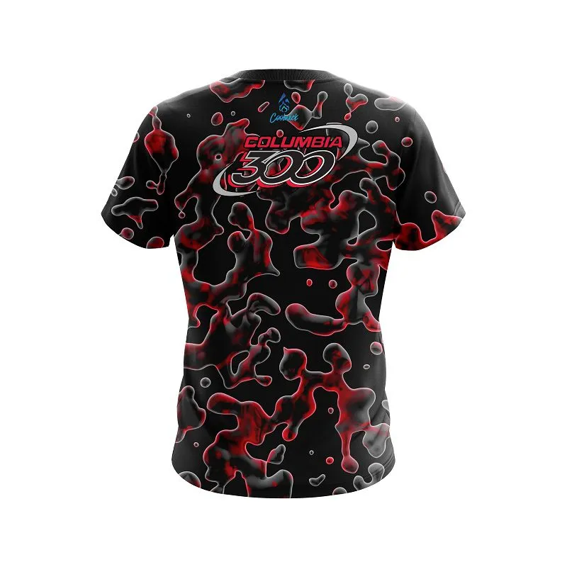 Columbia 300 Red Flowing Fluid CoolWick Bowling Jersey