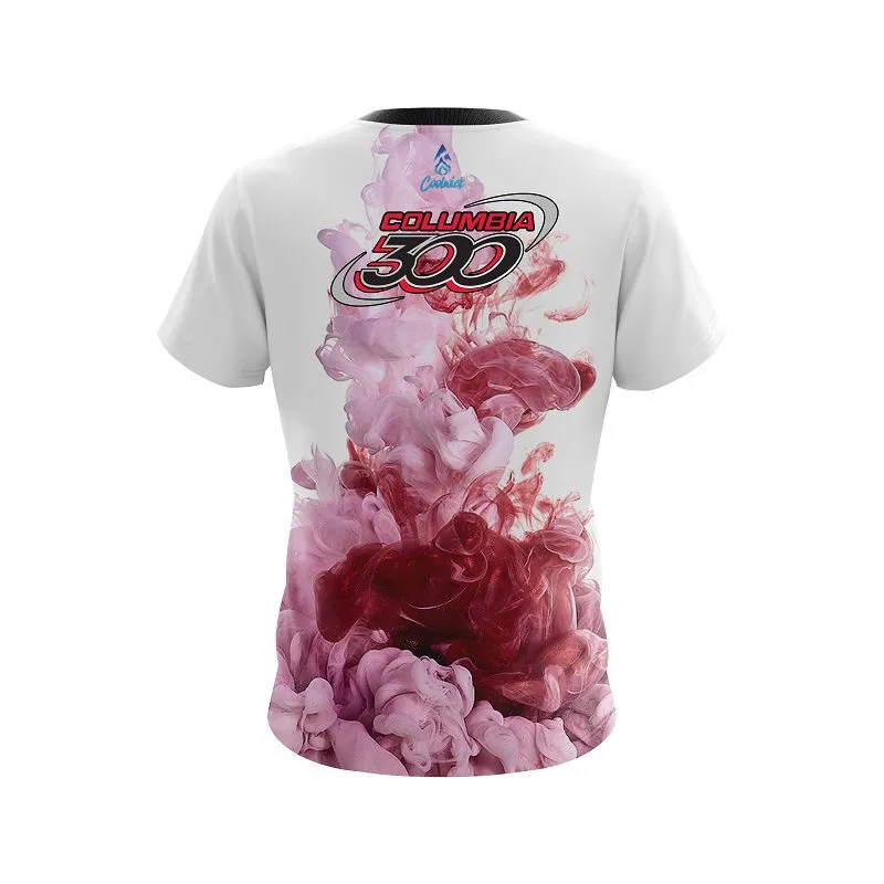 Columbia 300 Red ink Splash CoolWick Bowling Jersey