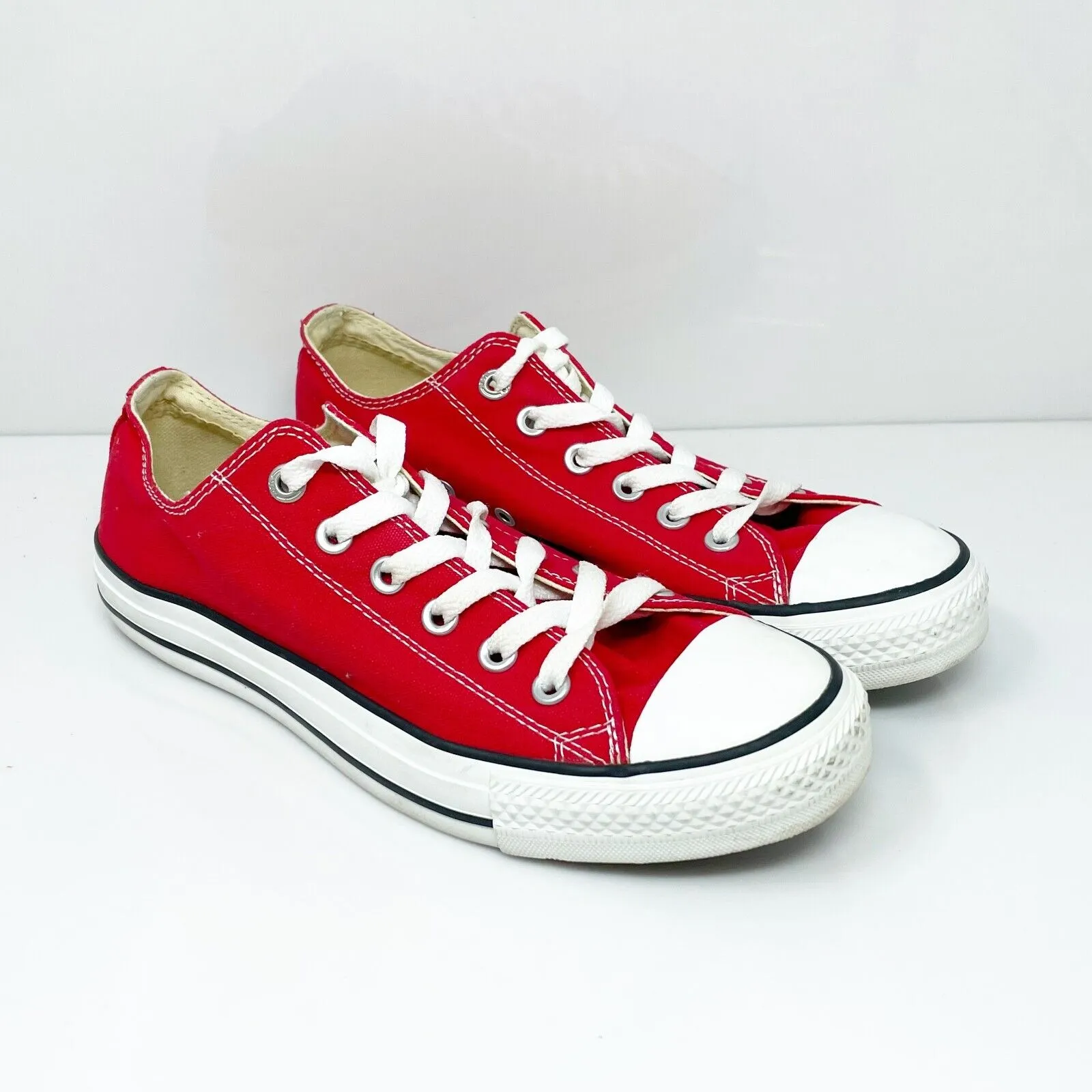 Converse Unisex CT All Star OX M9696 Red Casual Shoes Sneakers Size M 7 W 9