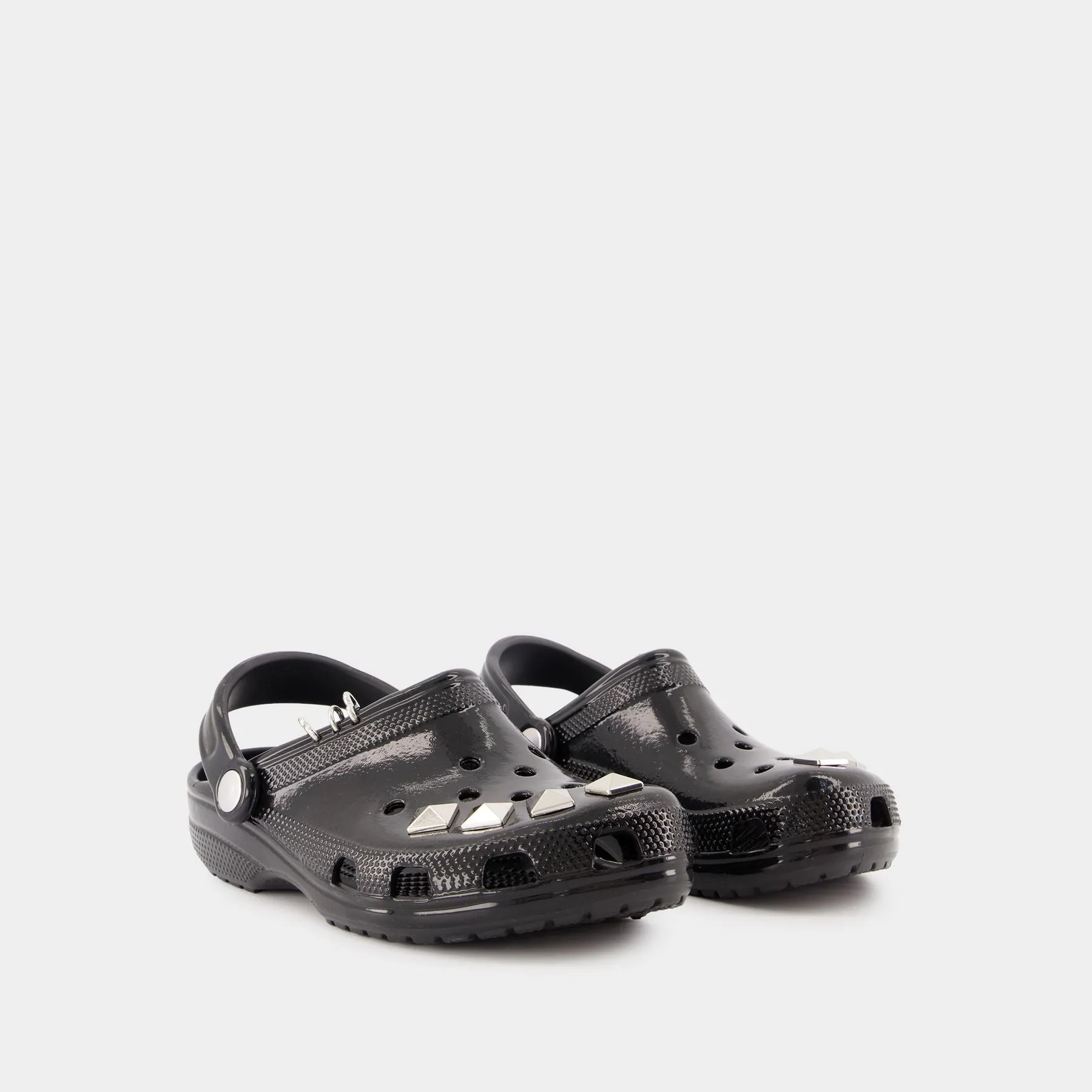 Crocs  Classic Studded Sandals - Crocs - Synthetic - Black