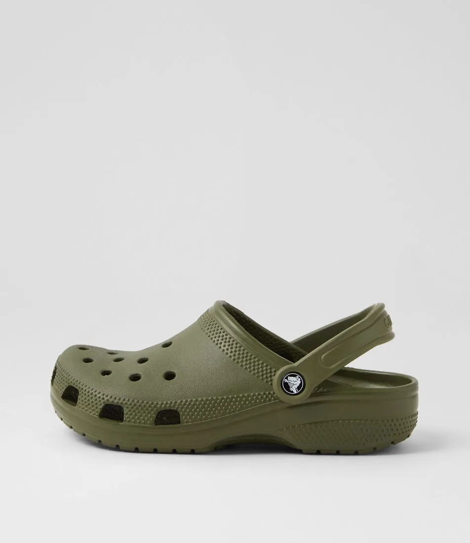 CROCS Classic W Army Green Croslite Sandals