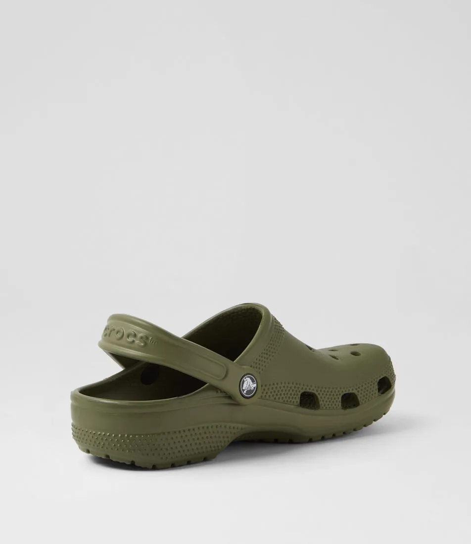 CROCS Classic W Army Green Croslite Sandals